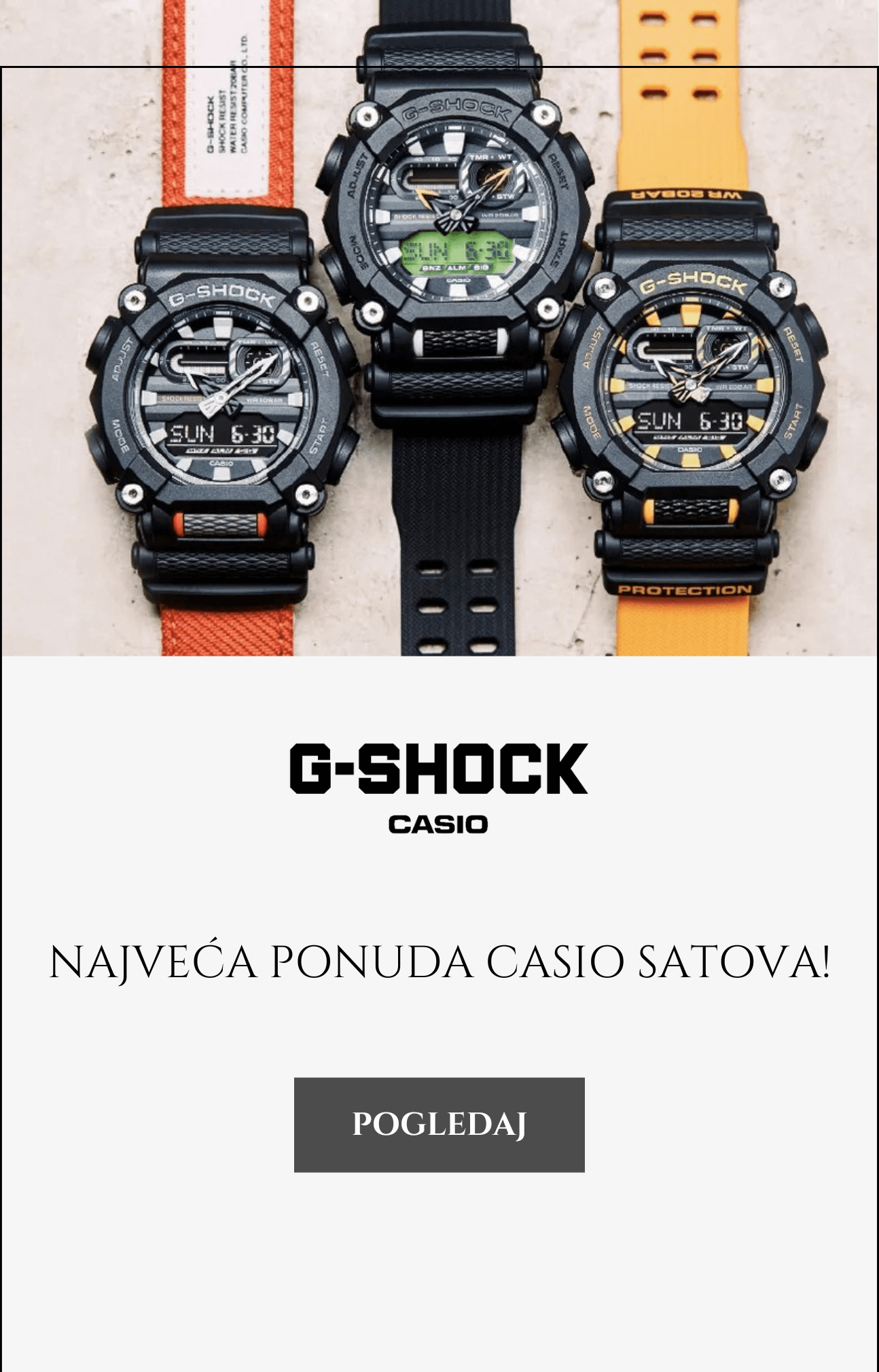 G-Shock satovi - najveća ponuda Casio satova