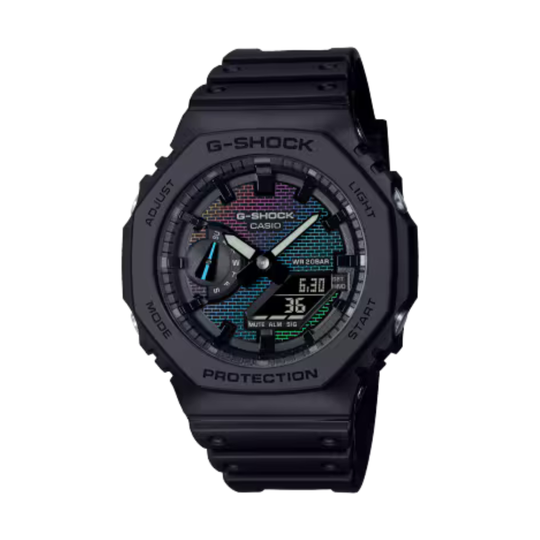 g-shock rainbow brick wall GA-2100RW-1AER