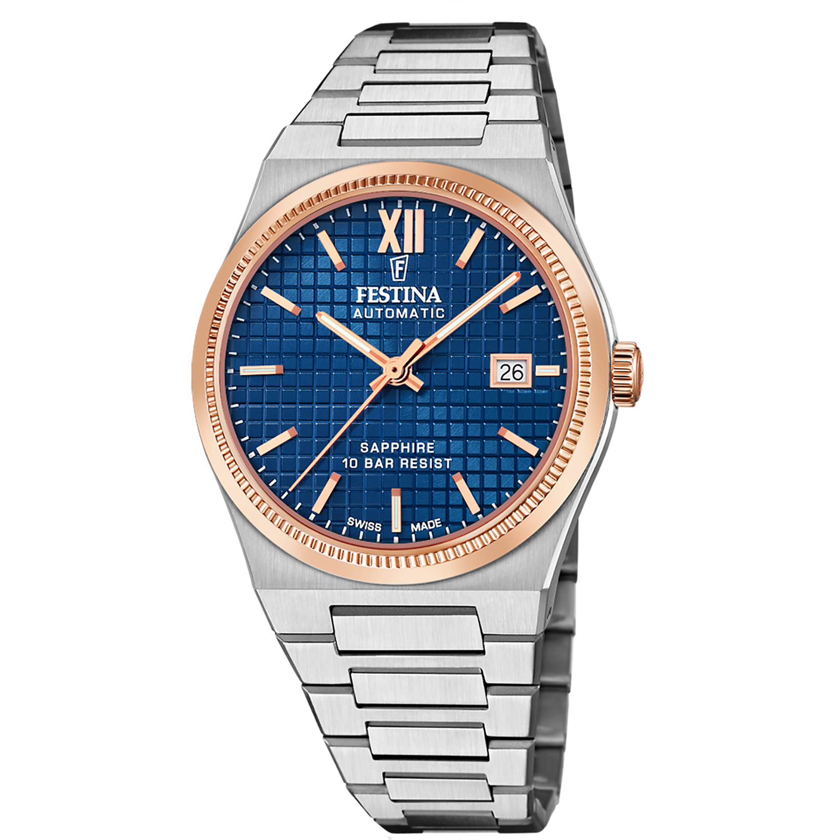 Festina Orologio Uomo F20030/3 – Cassa Acciaio 316L Bicolore, Vetro Zaffiro, Impermeabile 10 ATM, Movimento Al Quarzo